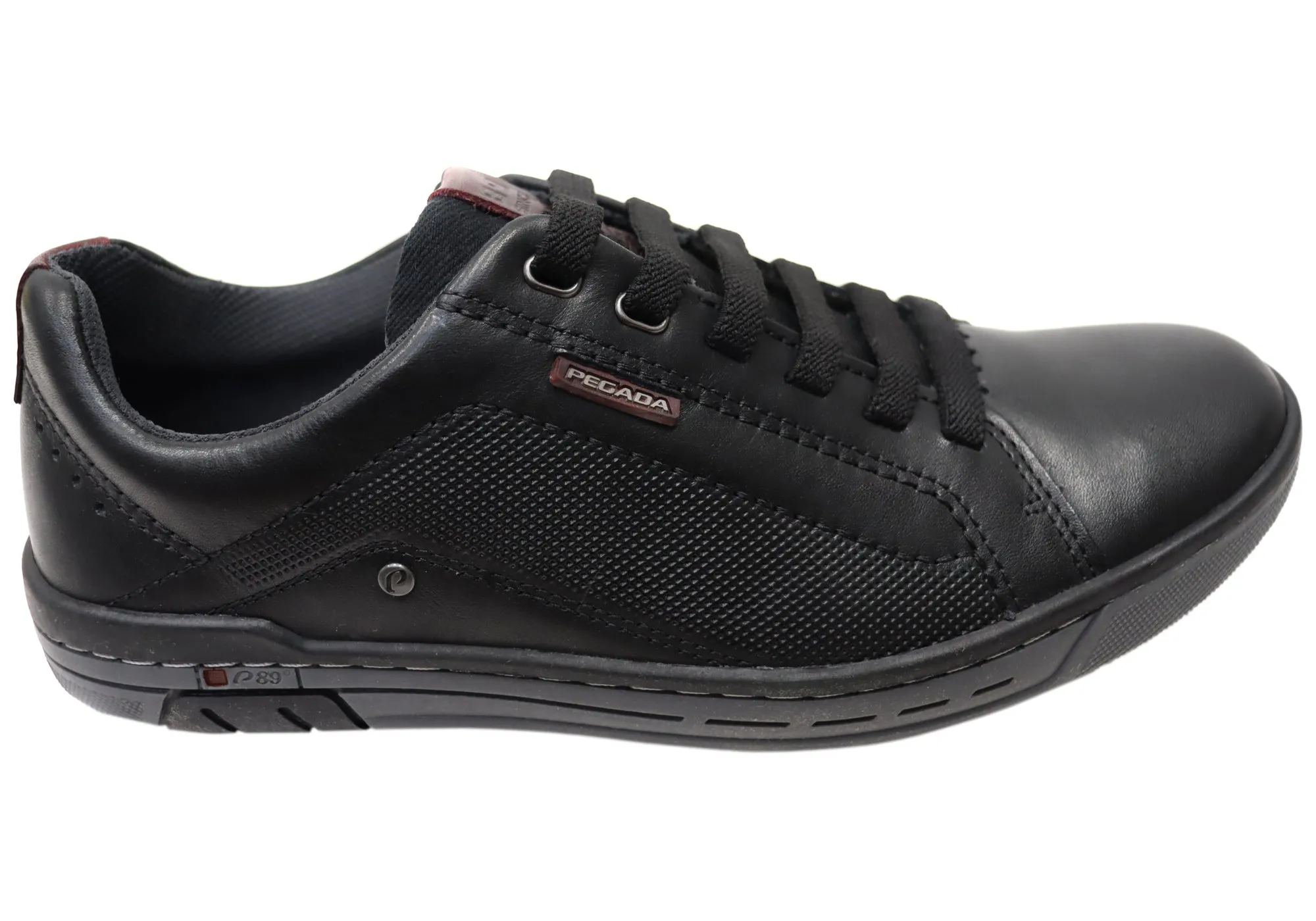 Indoor Daily Pegada Brawn Mens Comfortable Leather Casual Shoes Made In Brazil