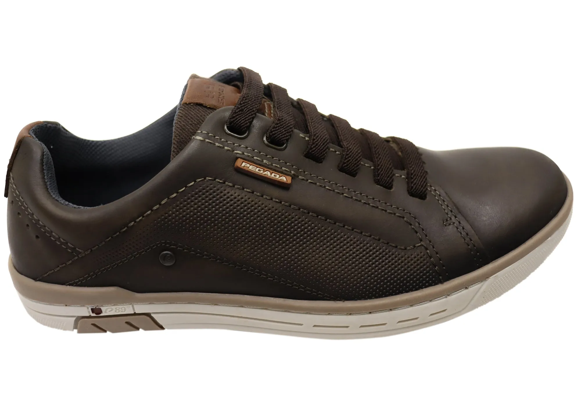 Pegada Brawn Mens Comfortable Leather Casual Shoes Made In Brazil Street Pace workout shoes