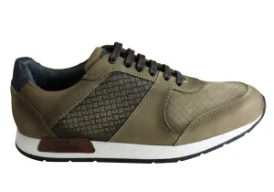 Savelli Holster Mens Leather Lace Up Casual Shoes Made In Brazil RecycledMaterial