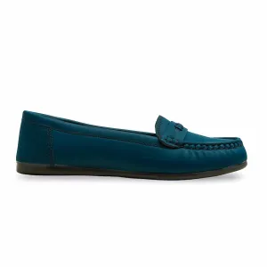 Teal Blue Moccasin WN4501 Clear Step Odor Resistant