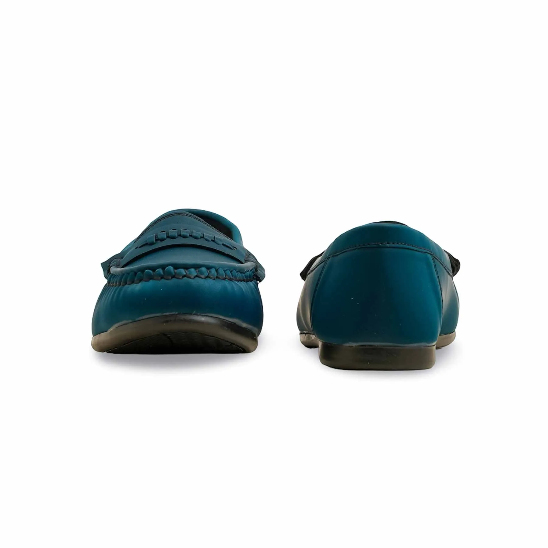 Teal Blue Moccasin WN4501 Stylish Appearance Parkour Step