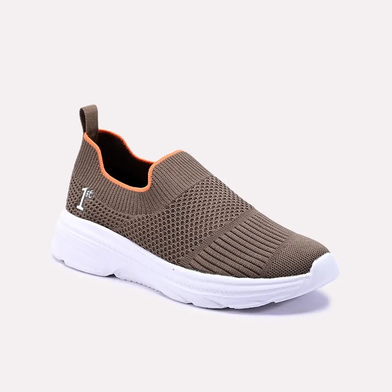 Brown Sneaker Shoes 0440785 Shock-absorbent