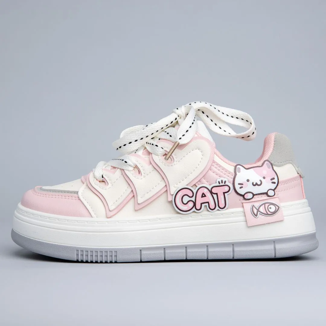 Street Run Ultra Hungry Kitty Cat Casual Chunky Shoes - Unisex