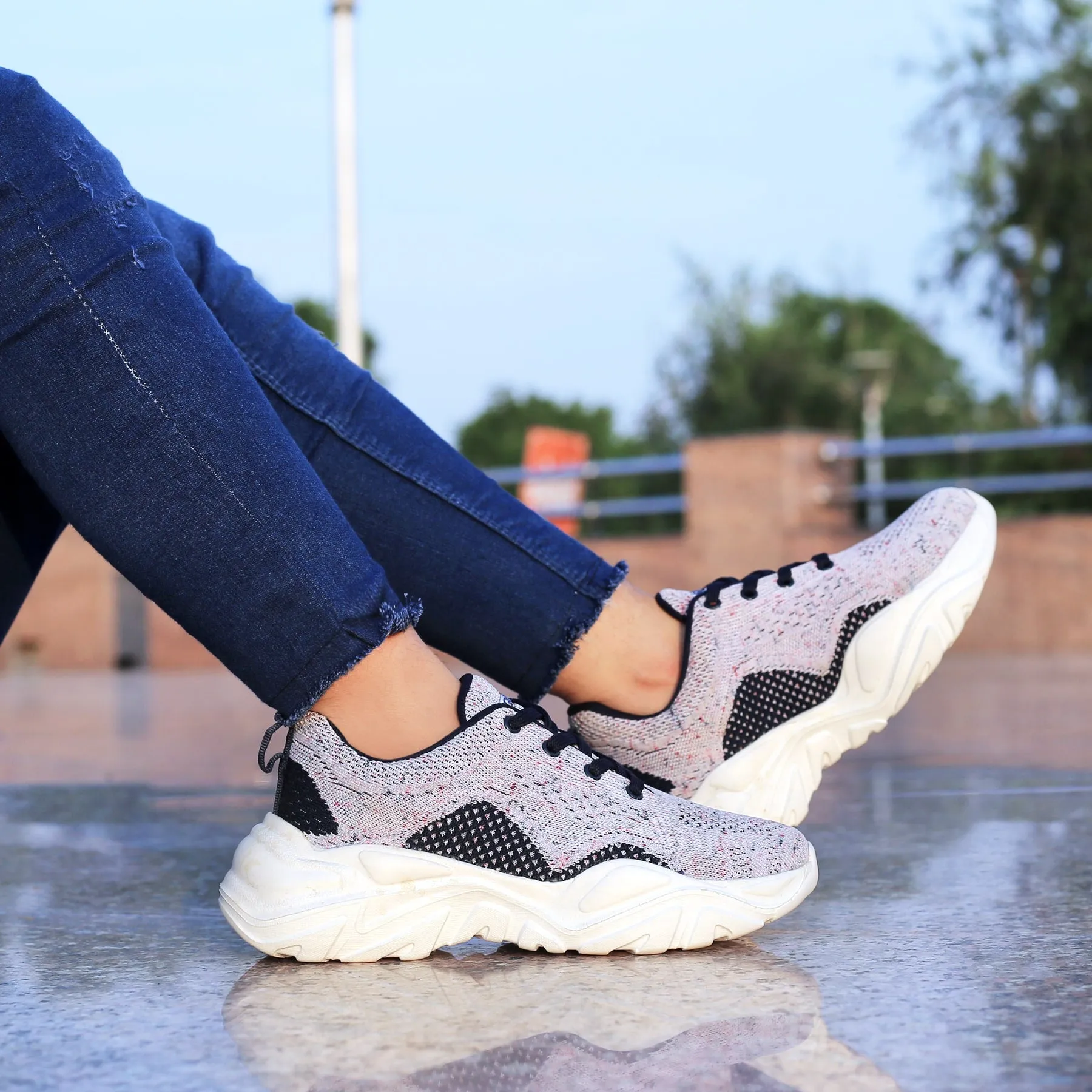 Vintage Mood Flexibility Bacca Bucci Women CHARLOTTE Low-top Platform Chunky Fashion Sneakers