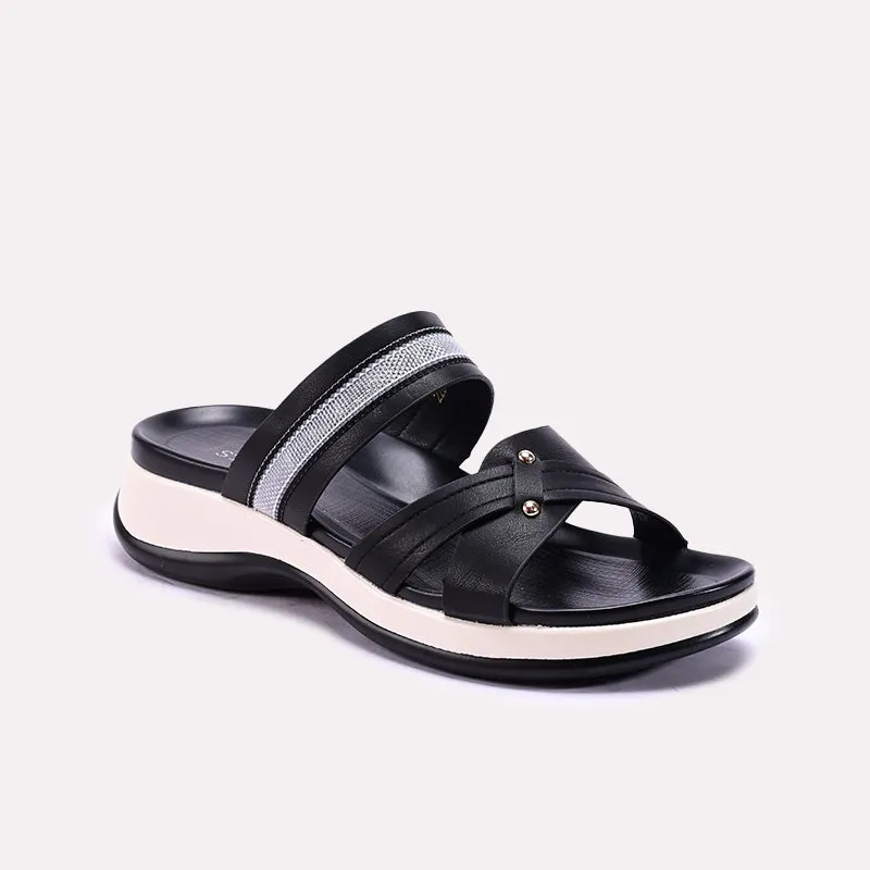 material Skin Fresh Black Soft Casual Slippers 0413189