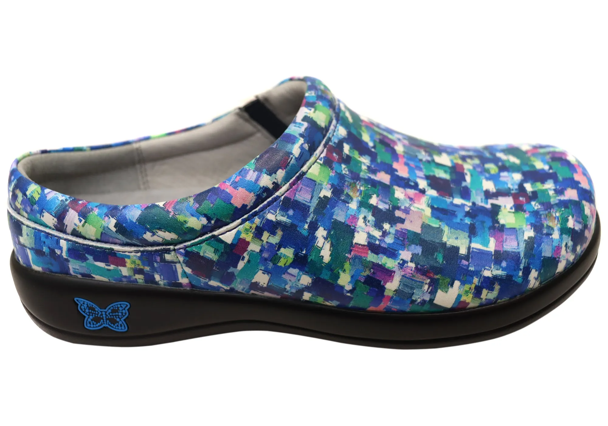 Alegria Kayla Womens Leather Open Back Shoes Moon Walk