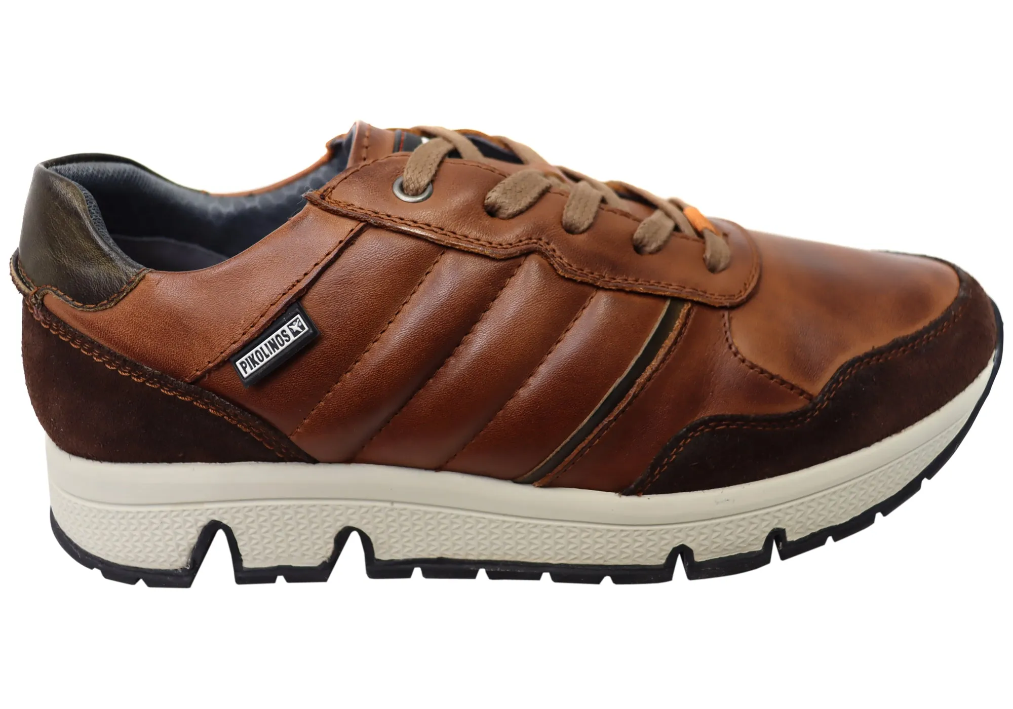 Travel Shoes Compact Form Pikolinos Mens Ferrol M9U-6139 Comfort Leather Lace Up Casual Shoes