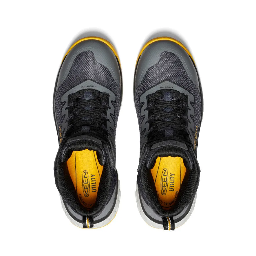 Multi   Purpose Men's Arvada Mid Work Sneaker (Carbon Toe)  |  Black/Keen Yellow