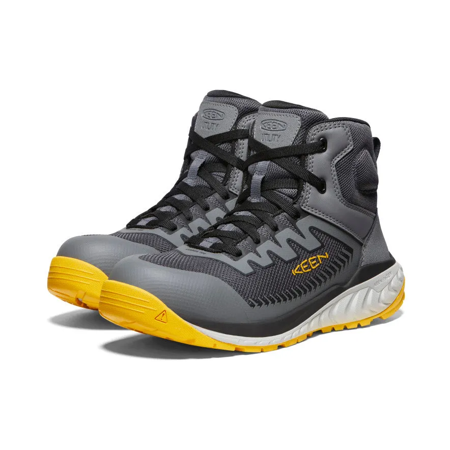Men's Arvada Mid Work Sneaker (Carbon Toe)  |  Black/Keen Yellow Surfer Long Last