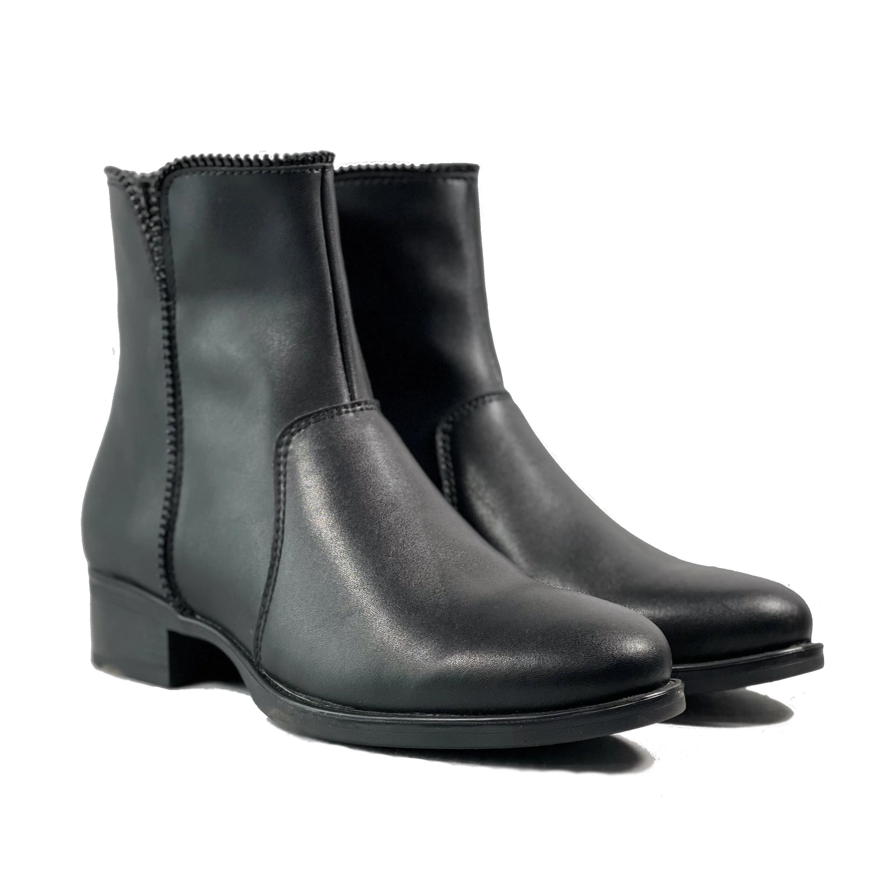 Feather Light Active Nomad 'Amelie' vegan-leather ankle boot by Zette Shoes - black