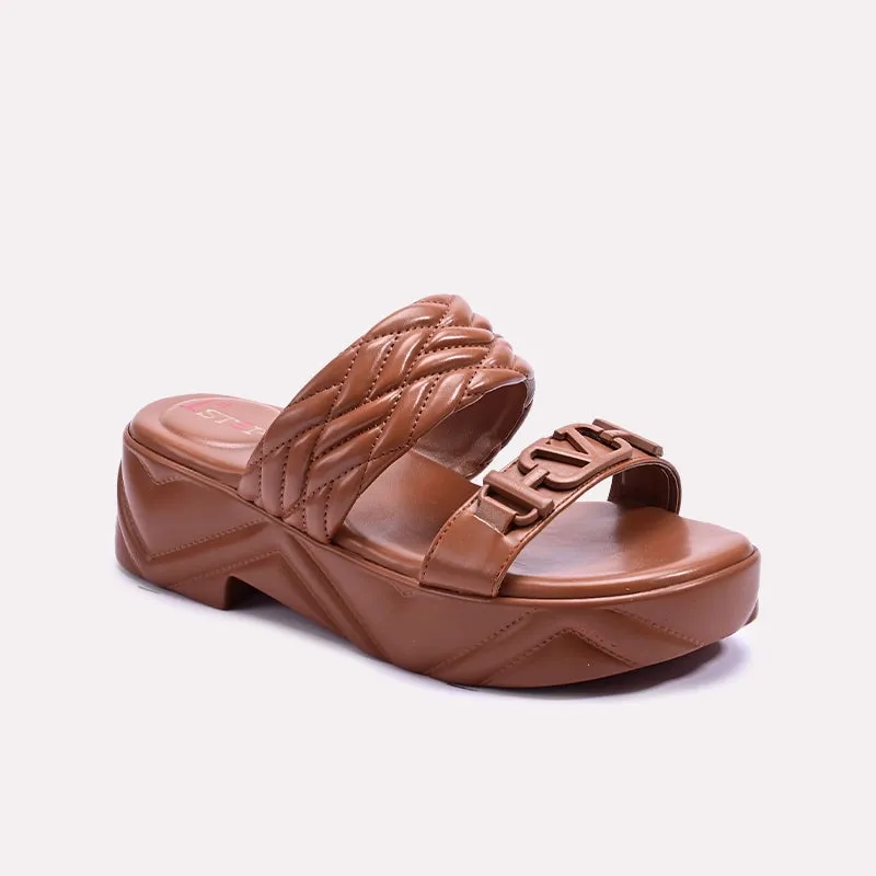 High   Quality Premium Comfort Mustard Chunky Casual Slippers 0413151