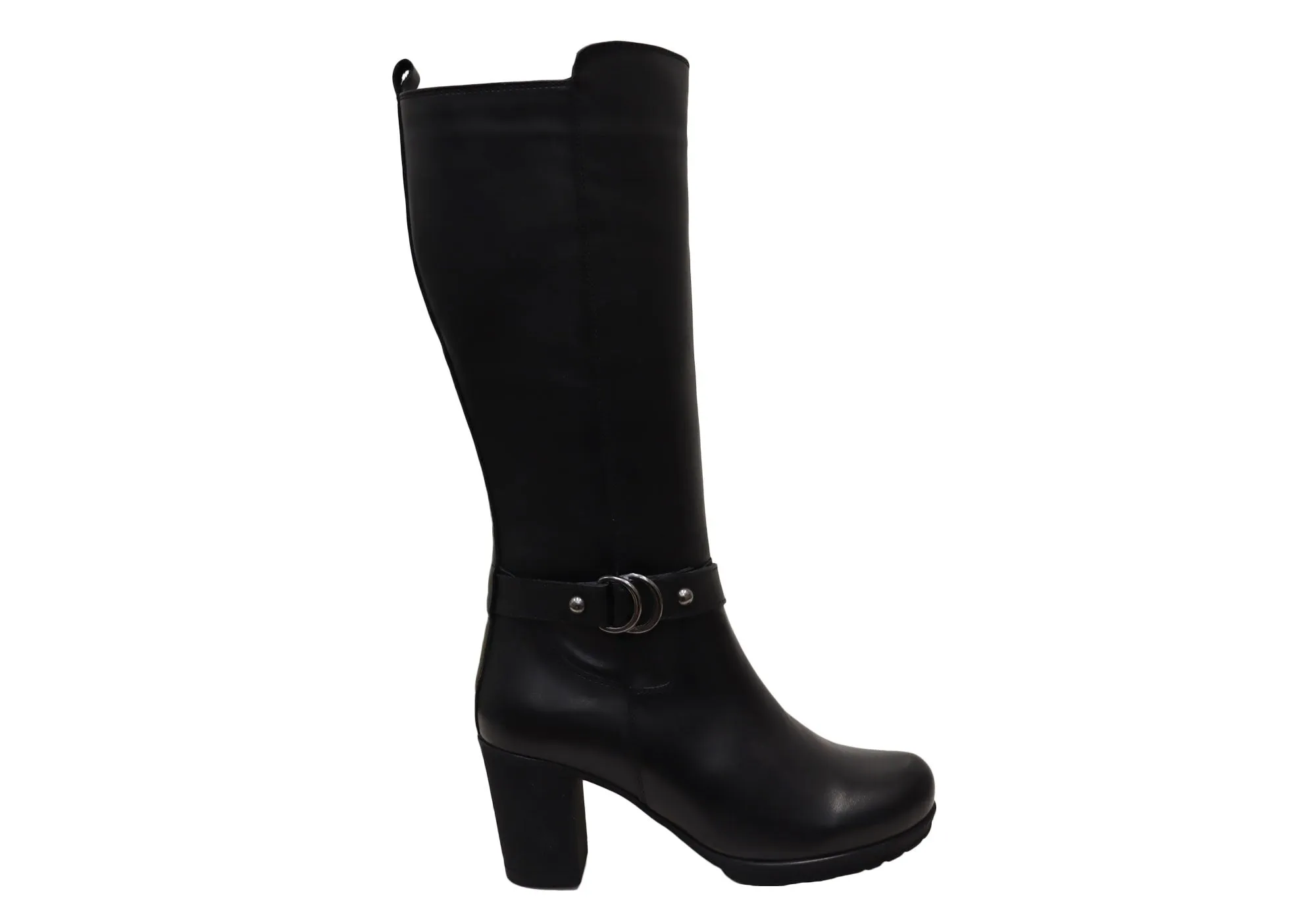 Flexible Frame Night Travel Orizonte Cadby Womens European Comfortable Leather Knee High Boots
