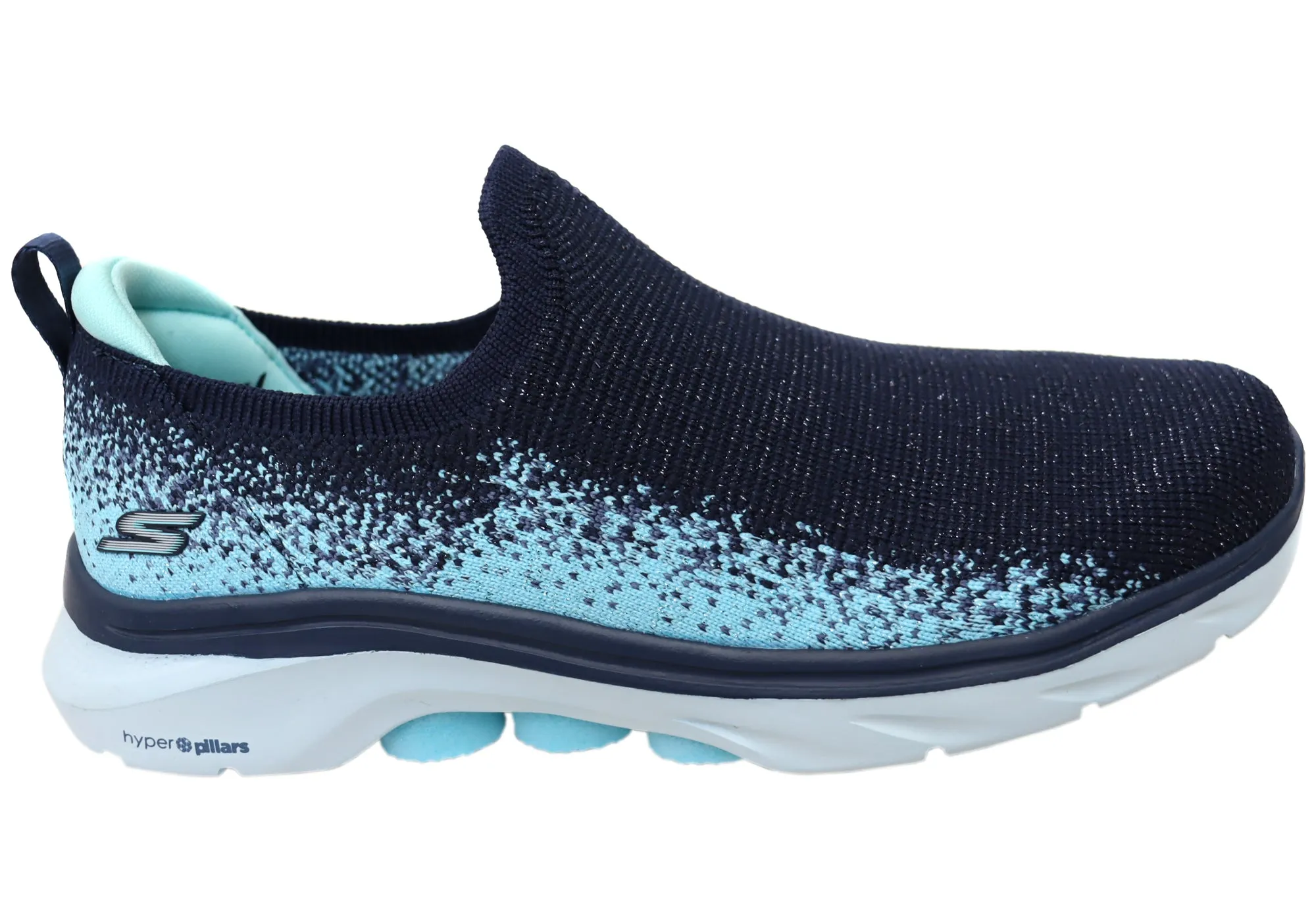 Skechers Womens GOwalk 7 Zaida Comfortable Slip On Shoes Ankle Support Comfort Stand