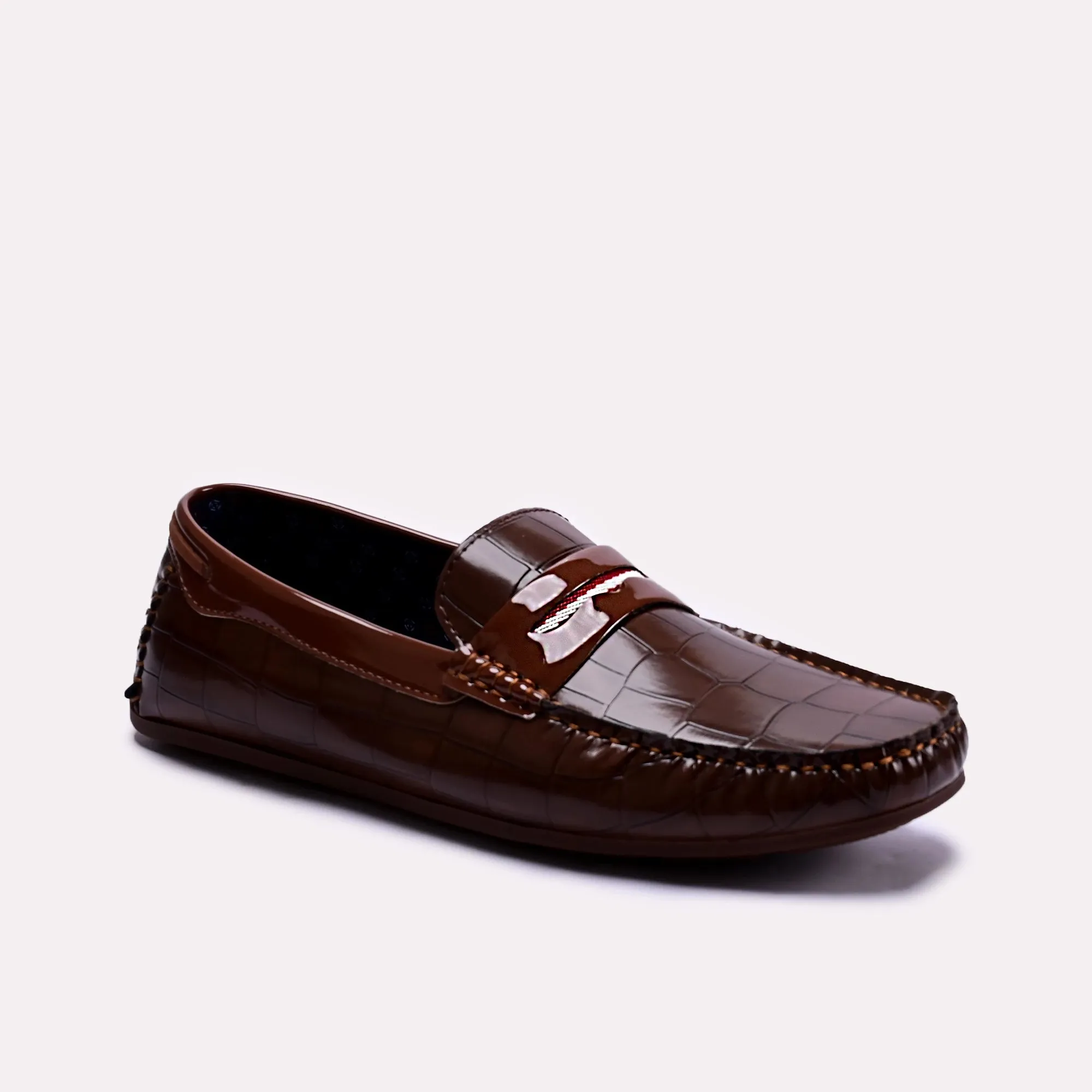 spring fresh Weekday Style Byers Brown Glossy Loafers 0130783