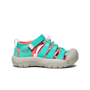 Little Kids' Newport H2  |  Bright Aqua/Giggle Pink Slim Shape Tailored Fit