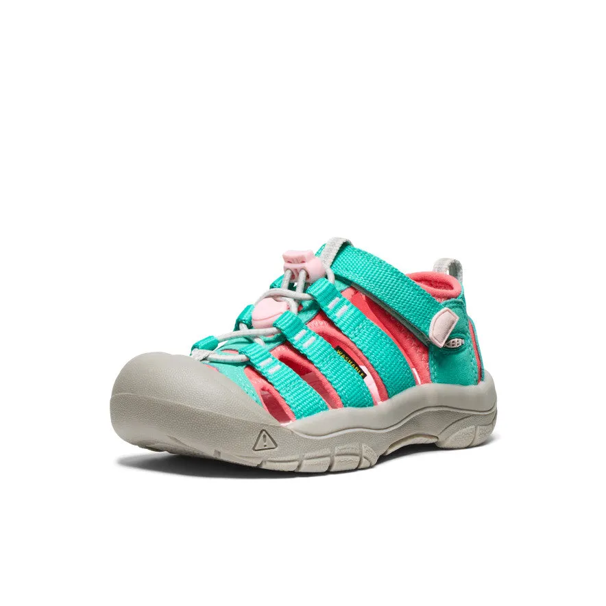 Little Kids' Newport H2  |  Bright Aqua/Giggle Pink Durable Travel Footwear Breathable Sole