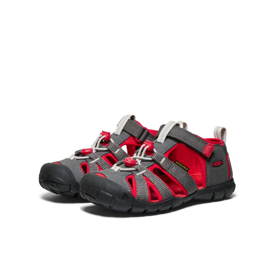 Footwear for Summer Snake Skin Big Kids' Seacamp II CNX  |  Magnet/Red Carpet