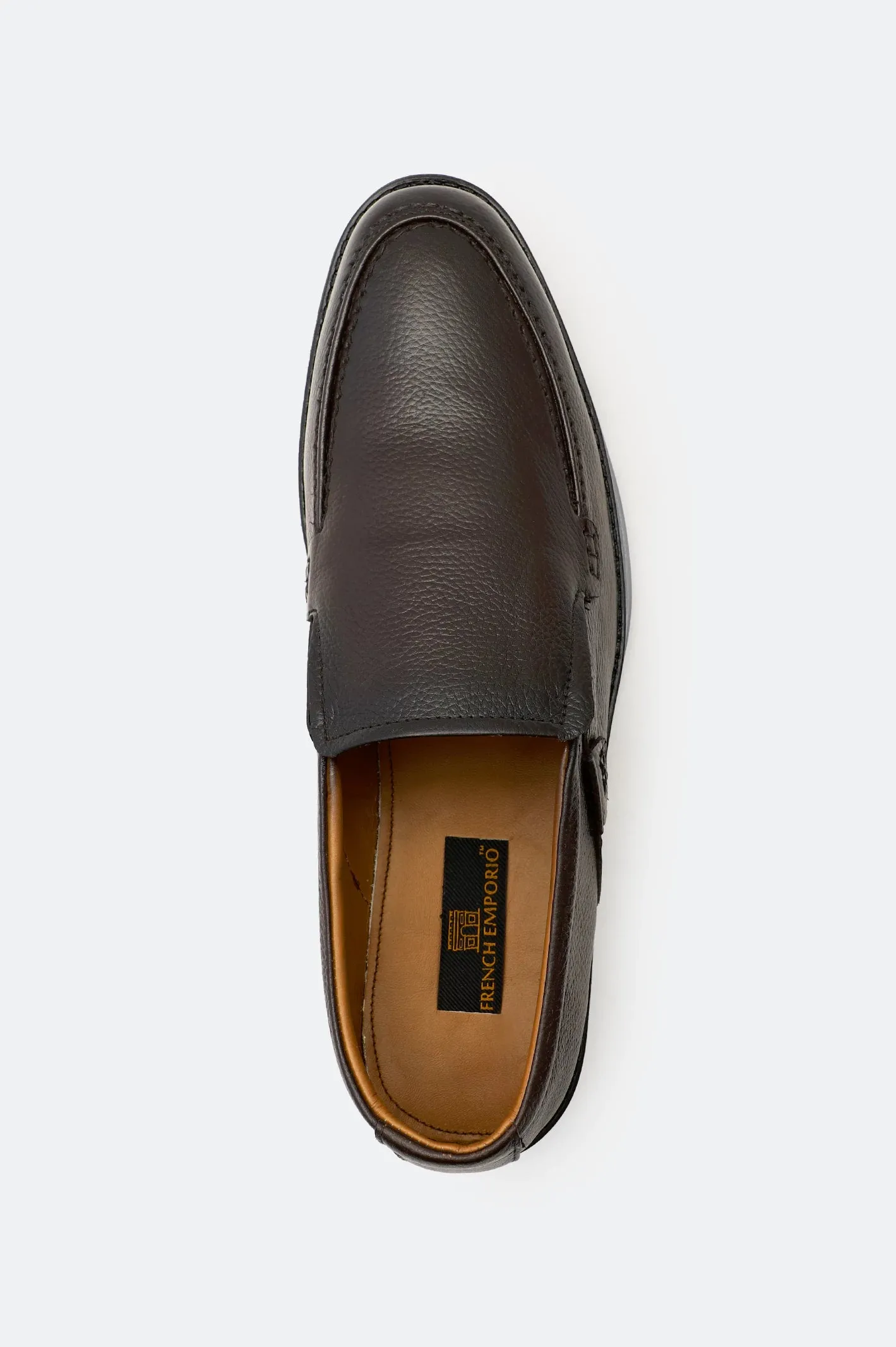 Brown Formal Moccasins Shoes Line Core All Weather Fit