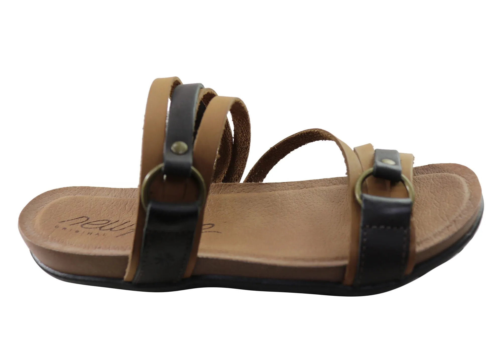 New Face Flick Womens Comfort Leather Slides Sandals Made In Brazil Sandal Storage Long Step