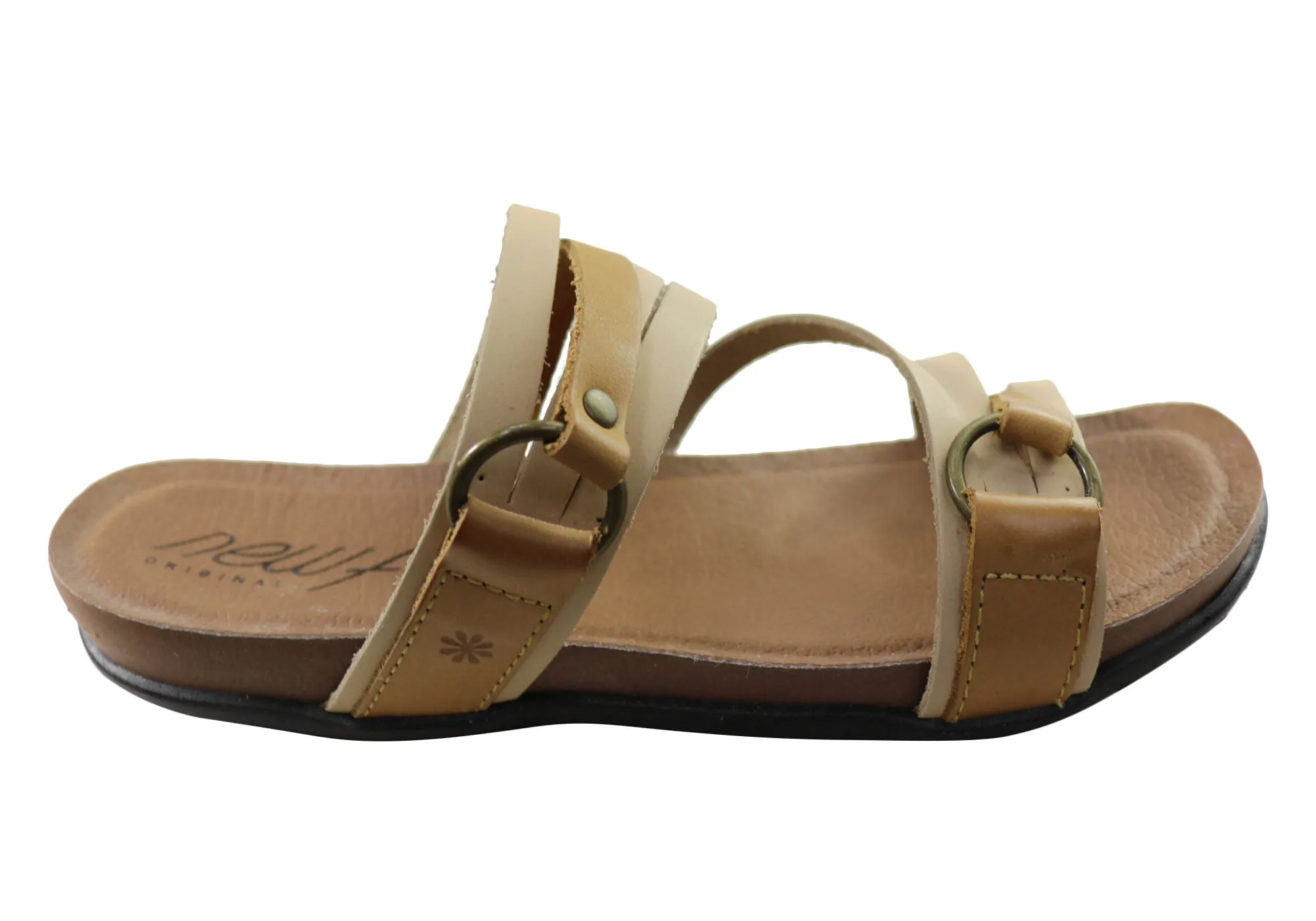 New Face Flick Womens Comfort Leather Slides Sandals Made In Brazil Soft Cushioned Footwear High-Quality Outdoor Shoes