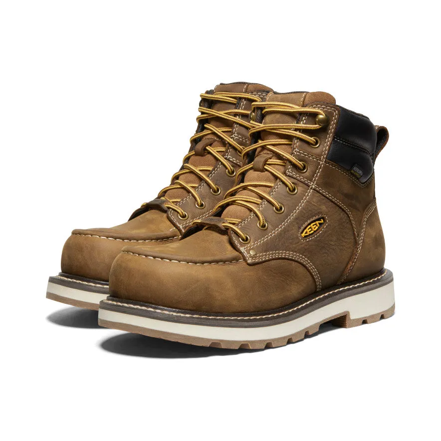 Men's Cincinnati 6" Waterproof 90?? Heel Boot (Carbon Toe)  |  Belgian/Sandshell Strong Grip Minimal Color