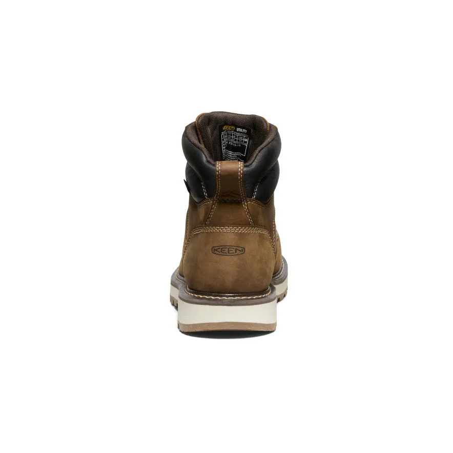 Comfortable Experience Men's Cincinnati 6" Waterproof 90?? Heel Boot (Carbon Toe)  |  Belgian/Sandshell
