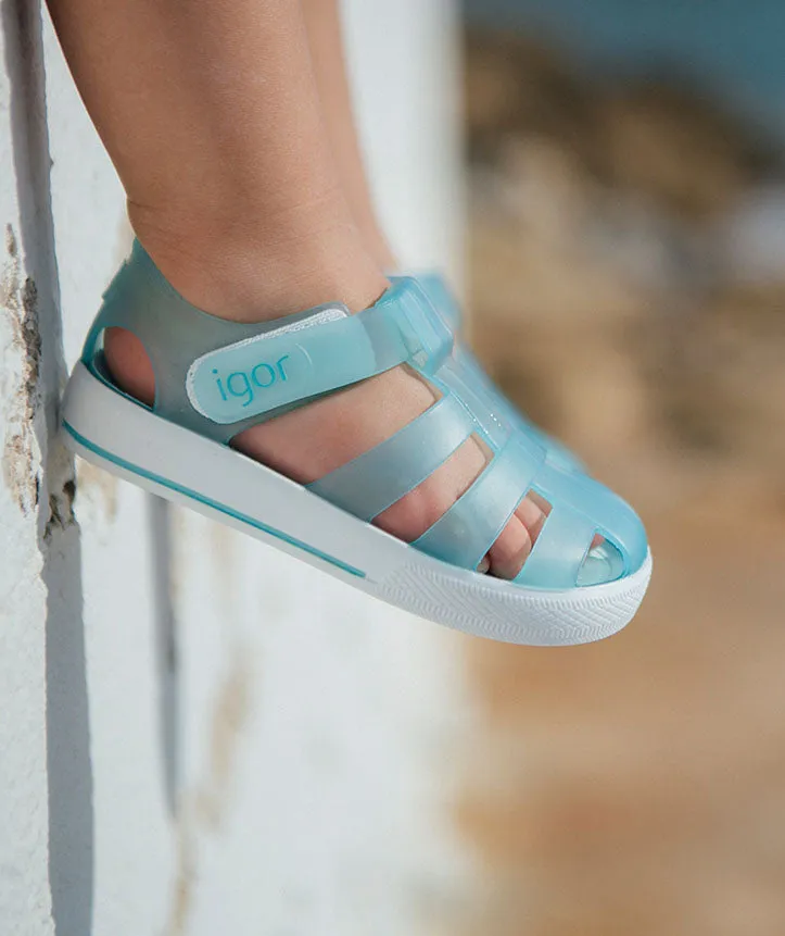 Hiking Comfort Igor S10171 Girl's and Boy's Star Sandals - Aqua