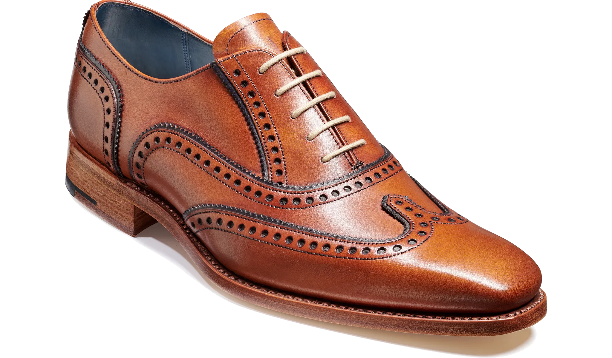 Spencer - Antique Rosewood / Navy Calf Height Aid