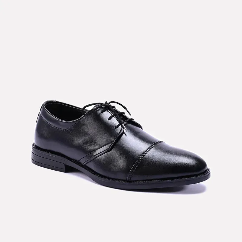 Reinforced heel Orthopedic Support Virtue Black Derby Dress Shoes 0111183