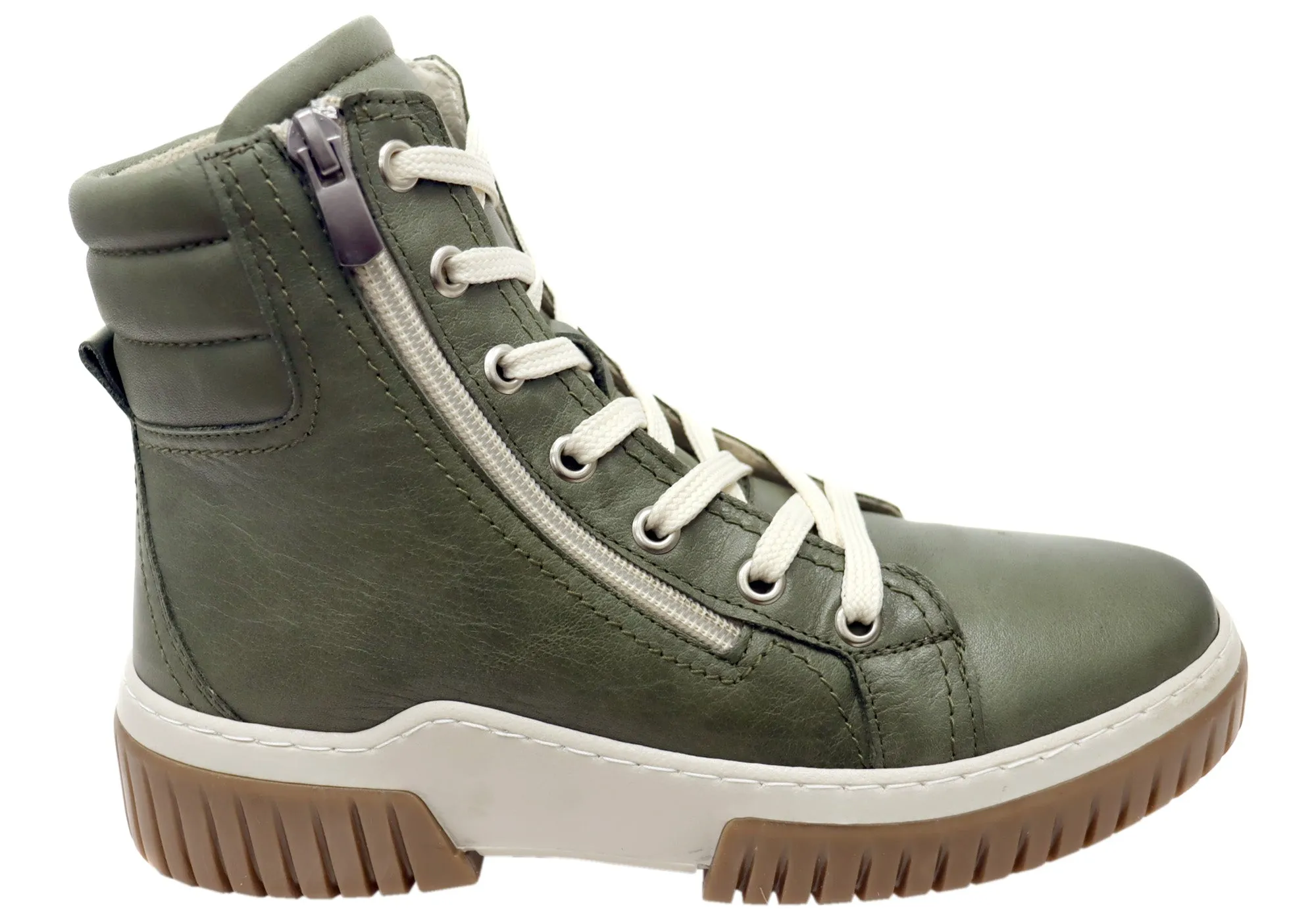 Cabello Comfort Petra Womens European Comfortable Leather Boots Urban Explorer Urban Utility