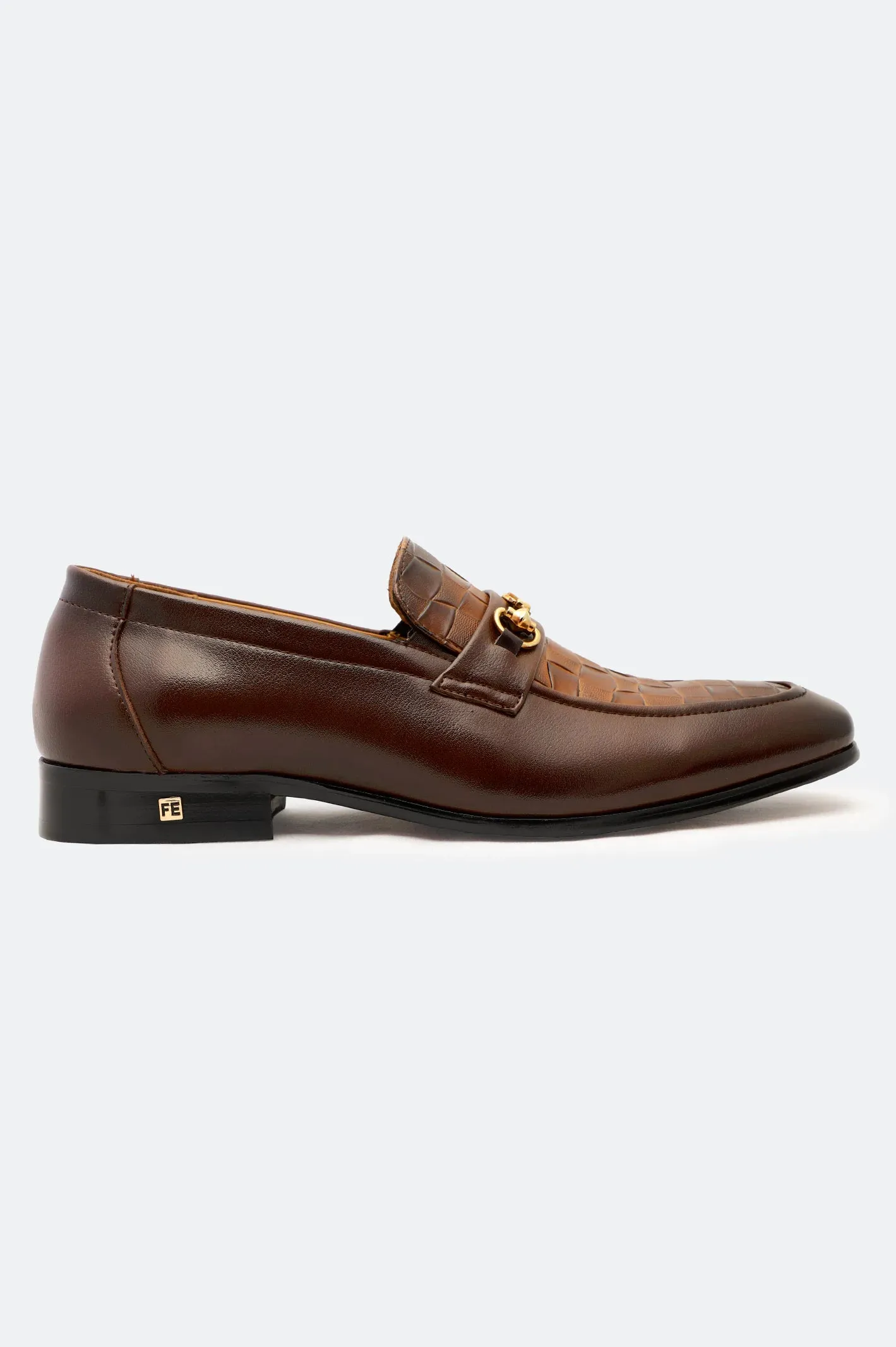 Evening Gala High Rise Brown Formal Mocassins Shoes