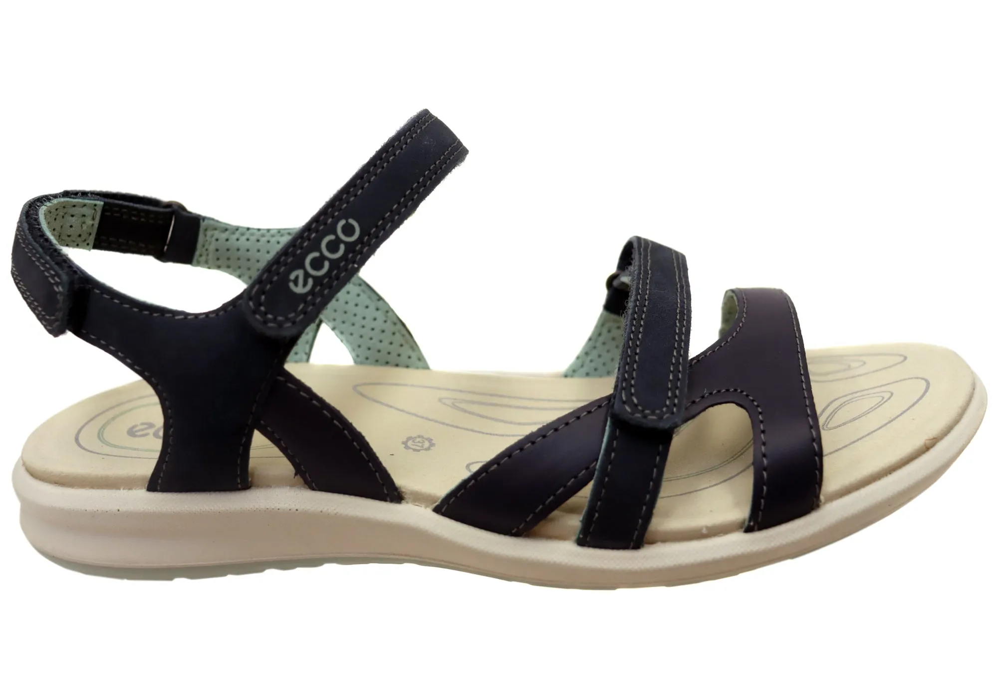 Sporty Outdoor Footwear ECCO Womens Cruise II Comfortable Leather Sandals