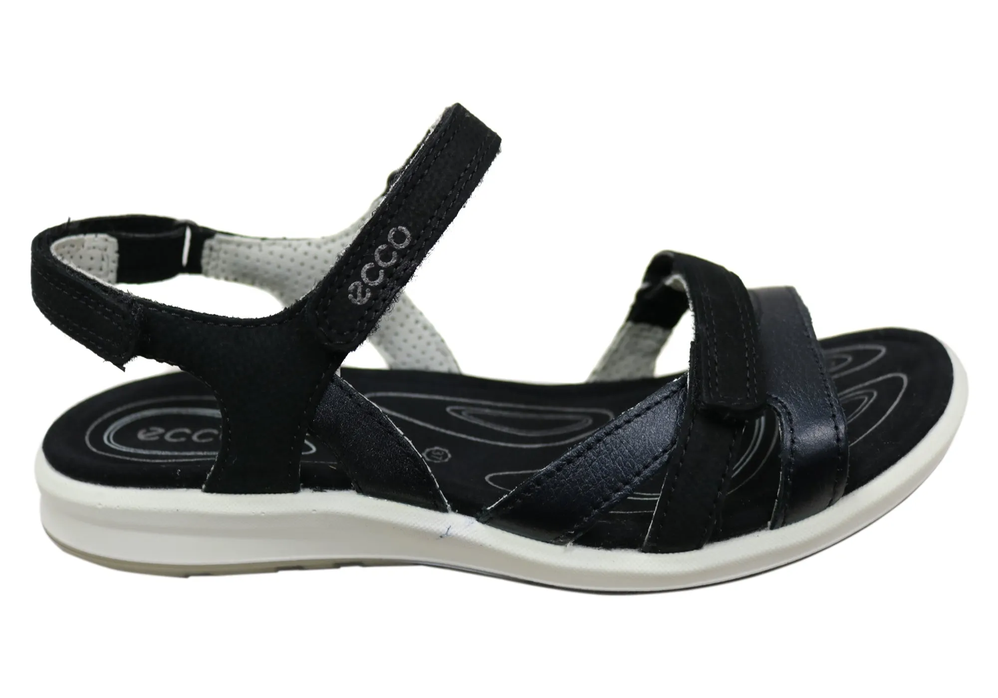 ECCO Womens Cruise II Comfortable Leather Sandals Soft Synthetic