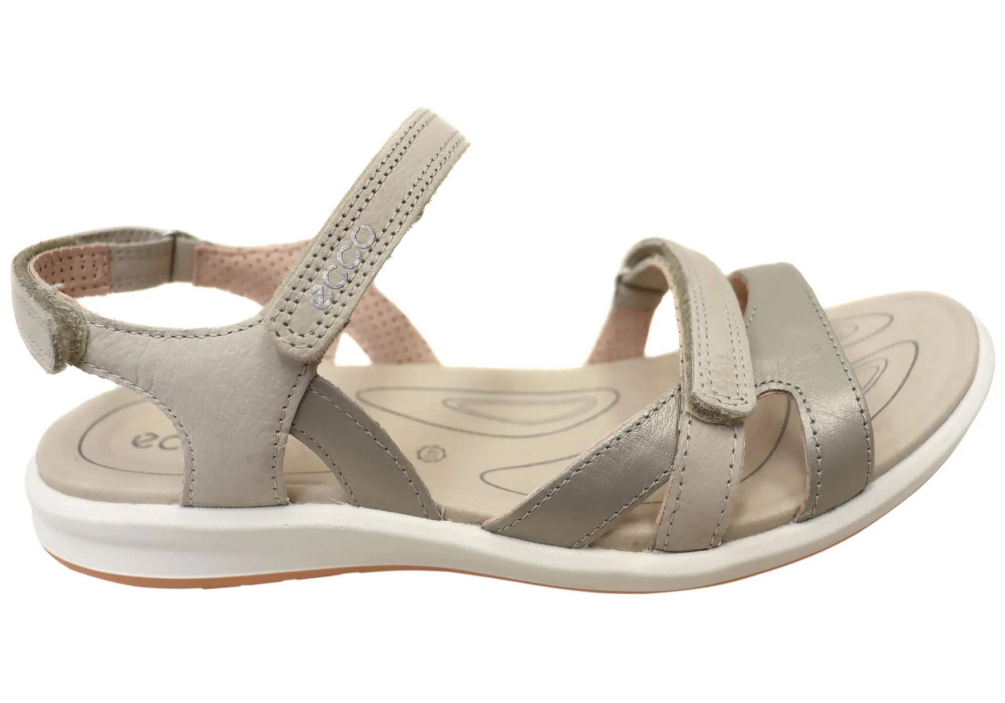 Step In ECCO Womens Cruise II Comfortable Leather Sandals