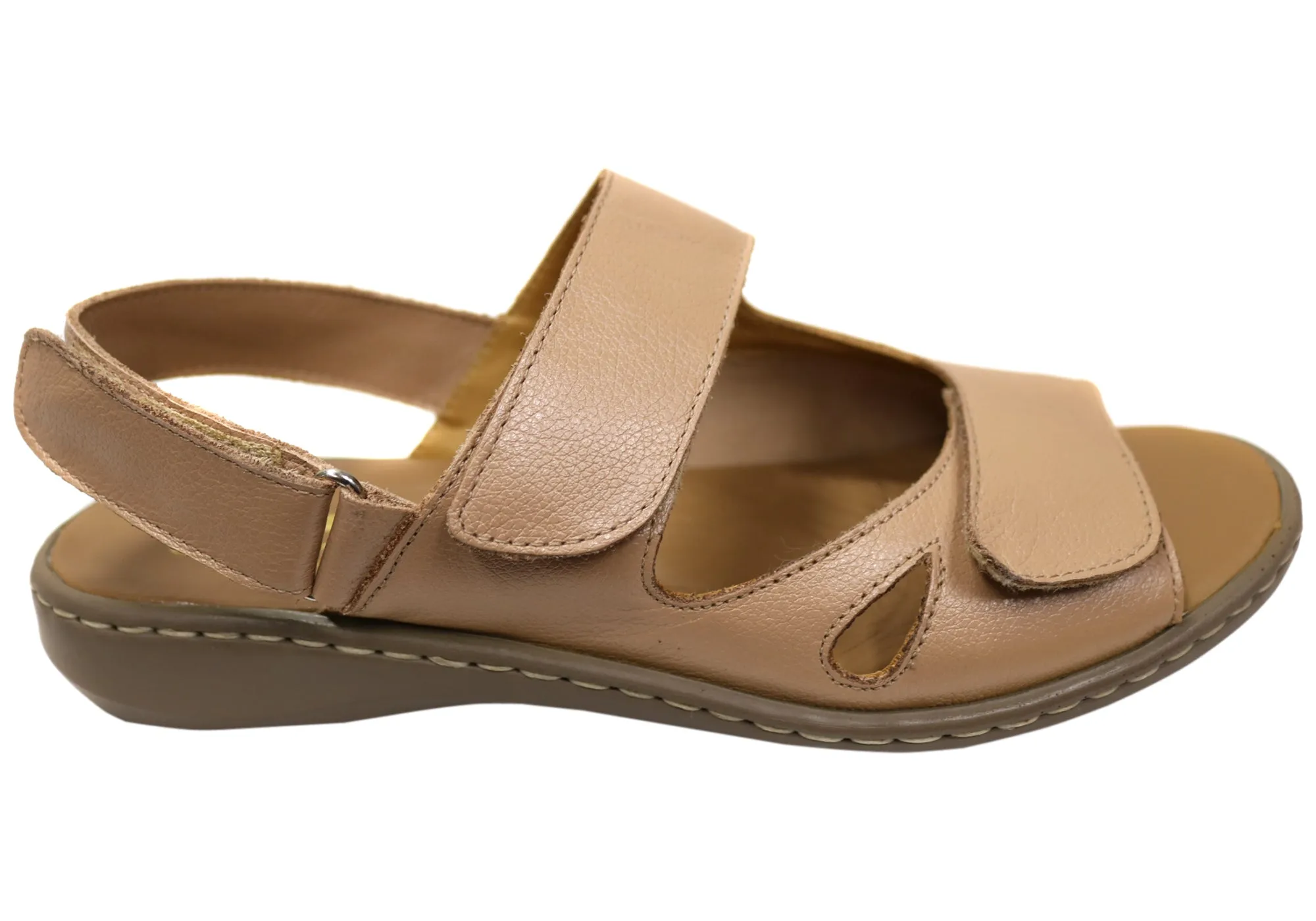 Shiny Gem Opananken Eva Womens Comfortable Adjustable Leather Brazilian Sandals