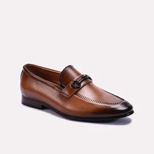 Moisture wicking Toe Space Brown Slip On Formal Shoes 0111263