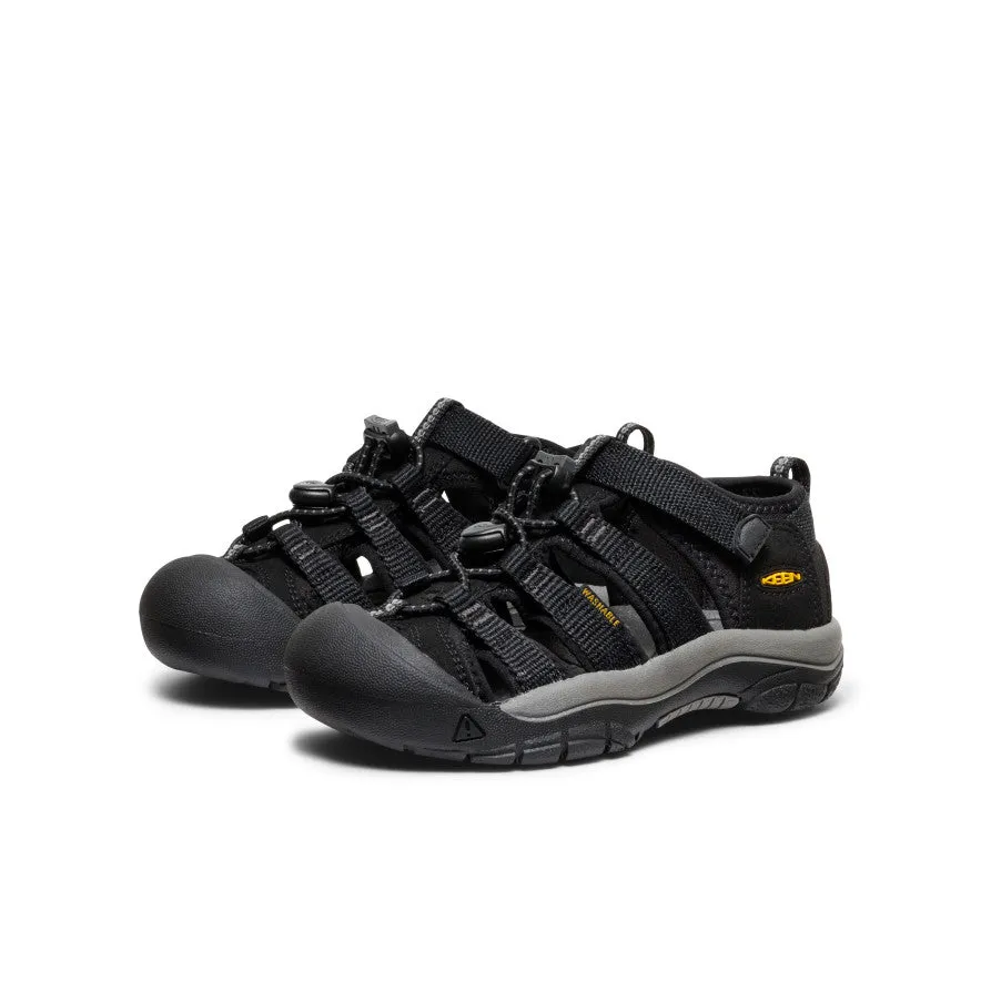 Everyday Walking Shoes Fashion Edge Little Kids' Newport H2  |  Black/KEEN Yellow