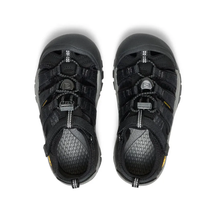 Daily Wear Shoes Spring Shine Little Kids' Newport H2  |  Black/KEEN Yellow