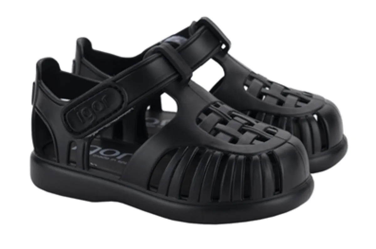 Igor S10271 Tobby Solid Sandals - Negro Trendy Flip-flops