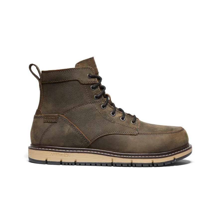 Men's San Jose 6" Waterproof Boot (Aluminum Toe)  |  Cascade Brown/Black Buckle Shine Functional Form