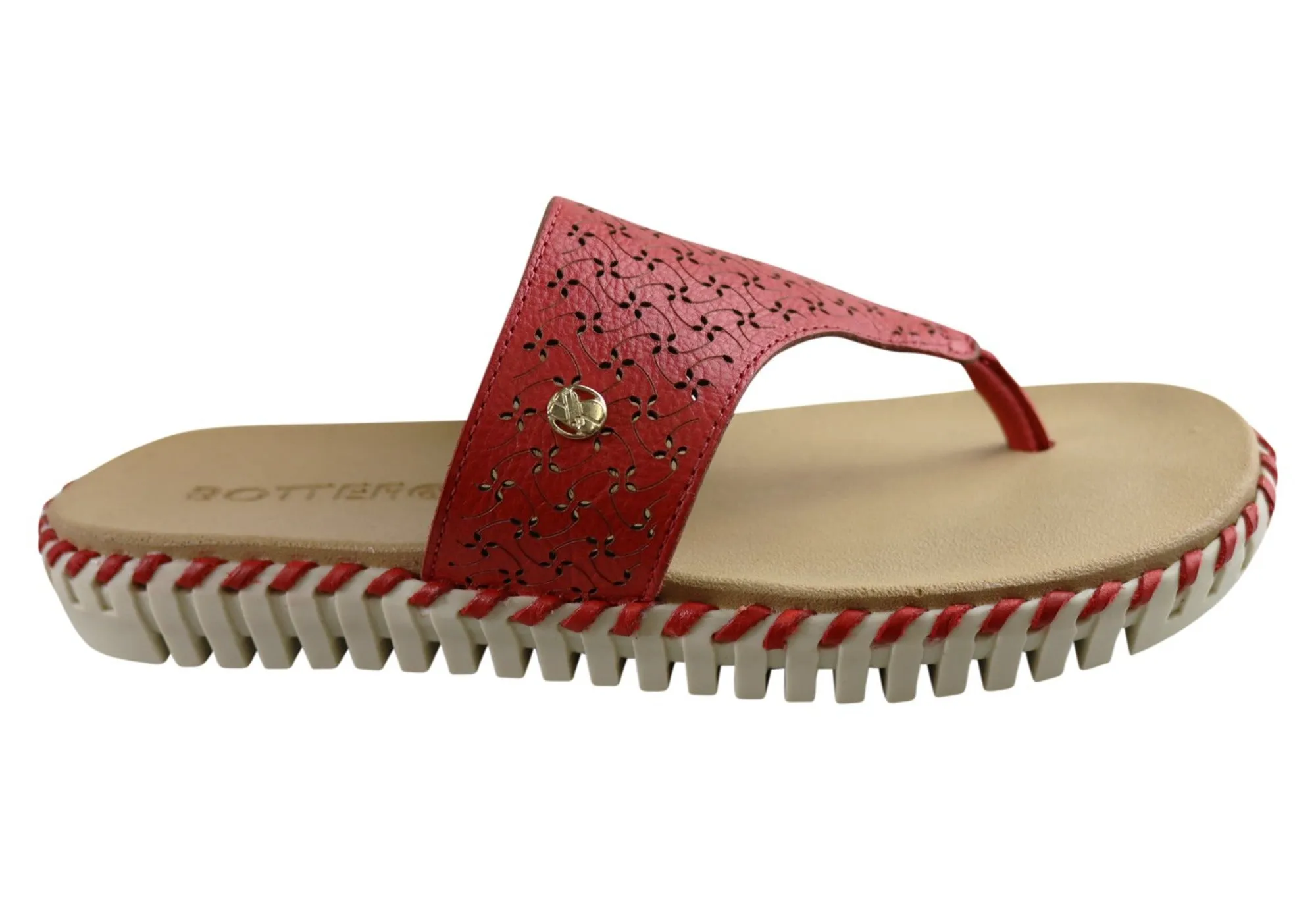 Casual Footwear Spring Mood Bottero Bahamas Womens Comfort Leather Thongs Made In Brazil
