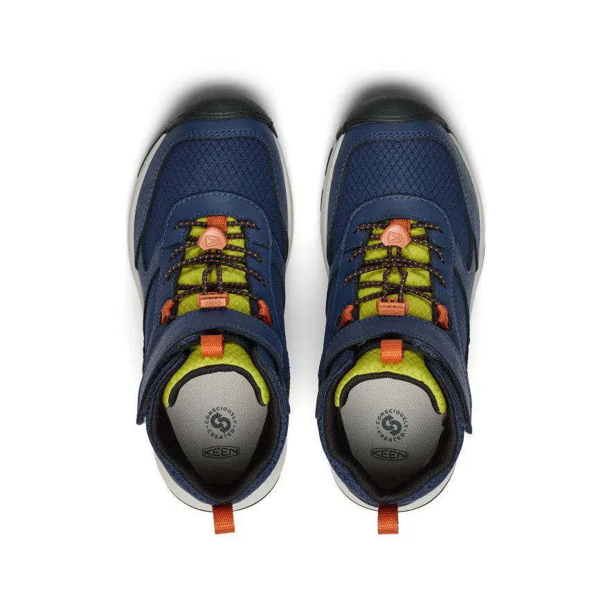 Rough Ready Big Kids' Skua Waterproof Boot  |  Naval Academy/Rogue Green