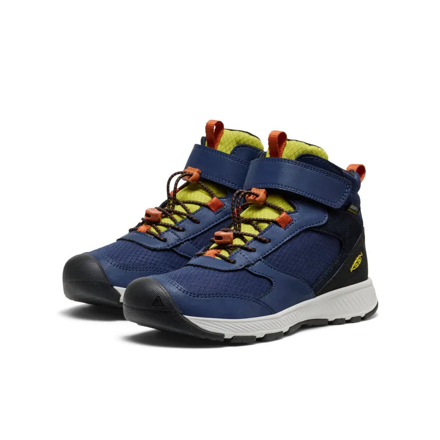 Work Terrain Machine washable Big Kids' Skua Waterproof Boot  |  Naval Academy/Rogue Green