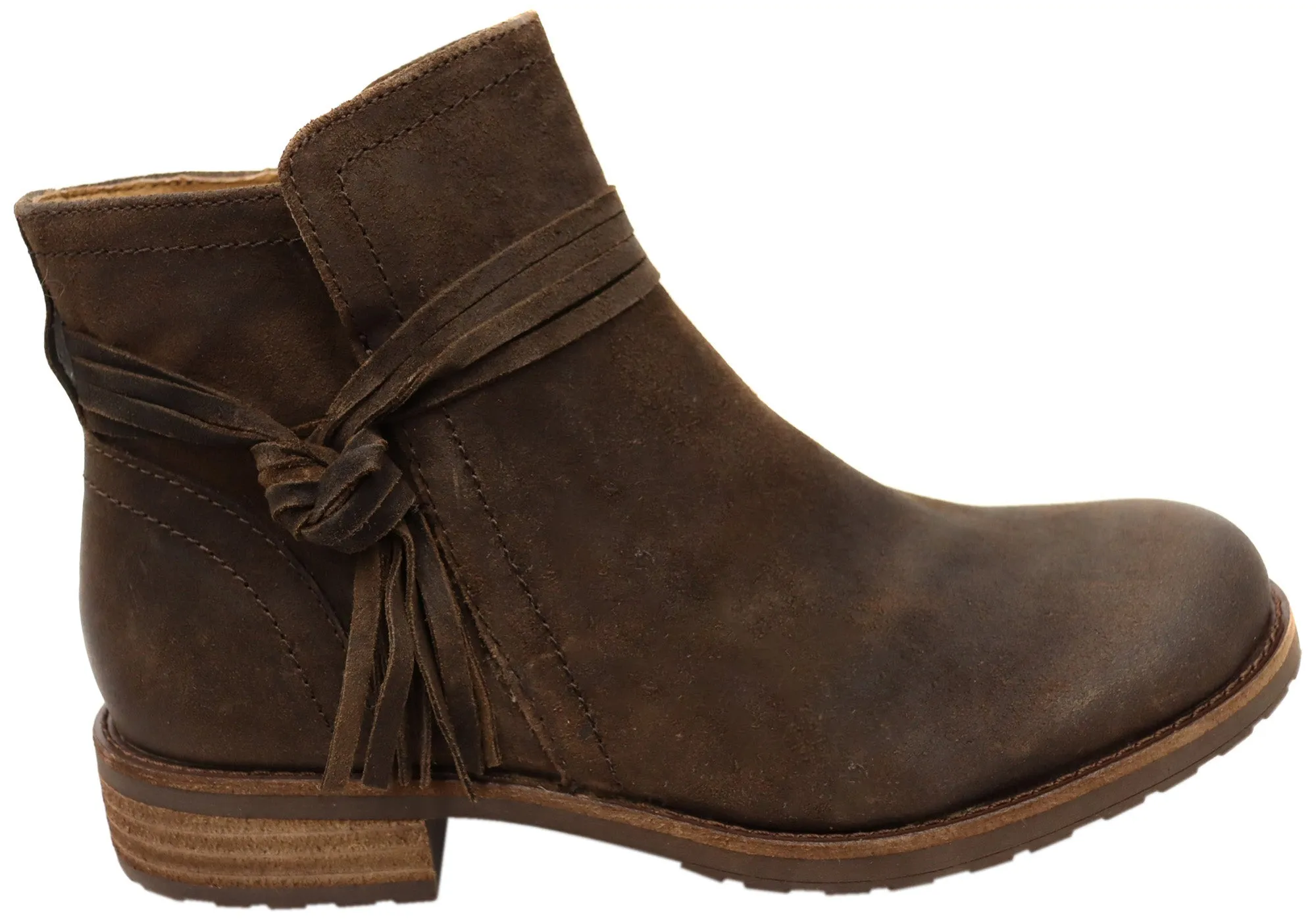 Travel Non Slip Sofft Blake Womens Comfortable Leather Suede Ankle Boots
