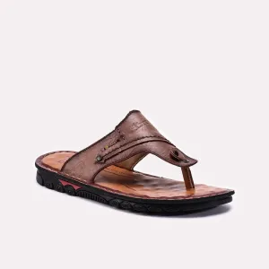 Fashionable Design waterproof Brown Casual Slippers For Men 0151142