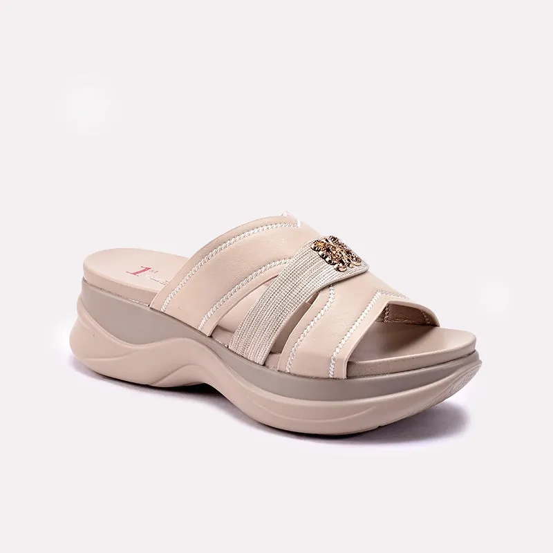 Womens Fawn Chunky Slippers 0413424 Sandal Strap