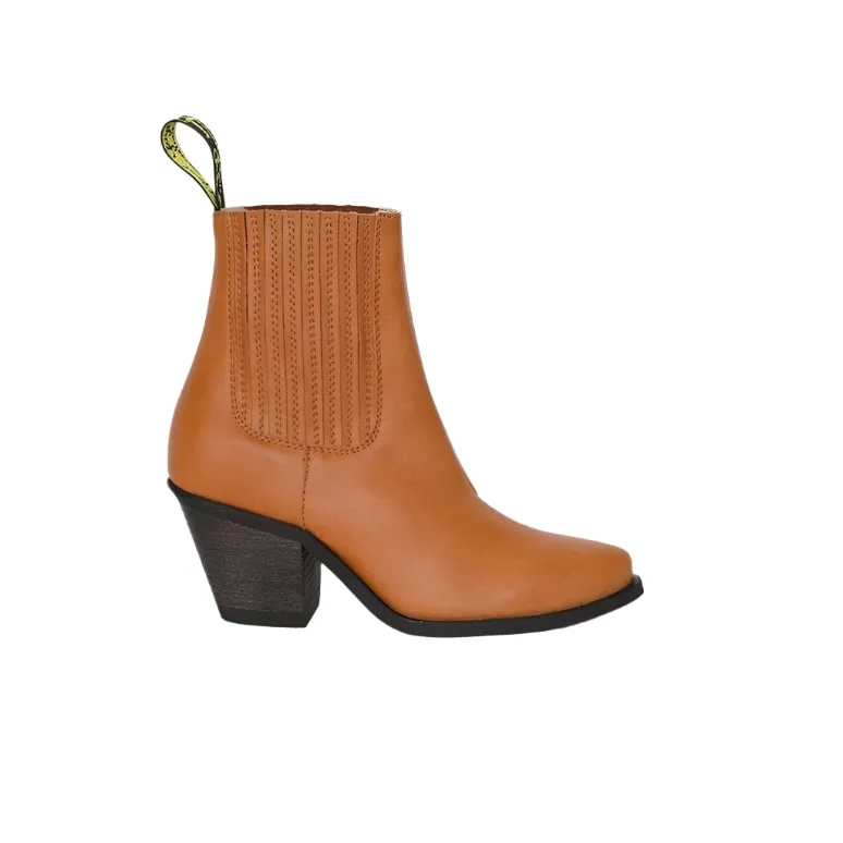 'Daisy' Vegan Ankle Boots by Good Guys Don't Wear Leather - honey Neutral palette