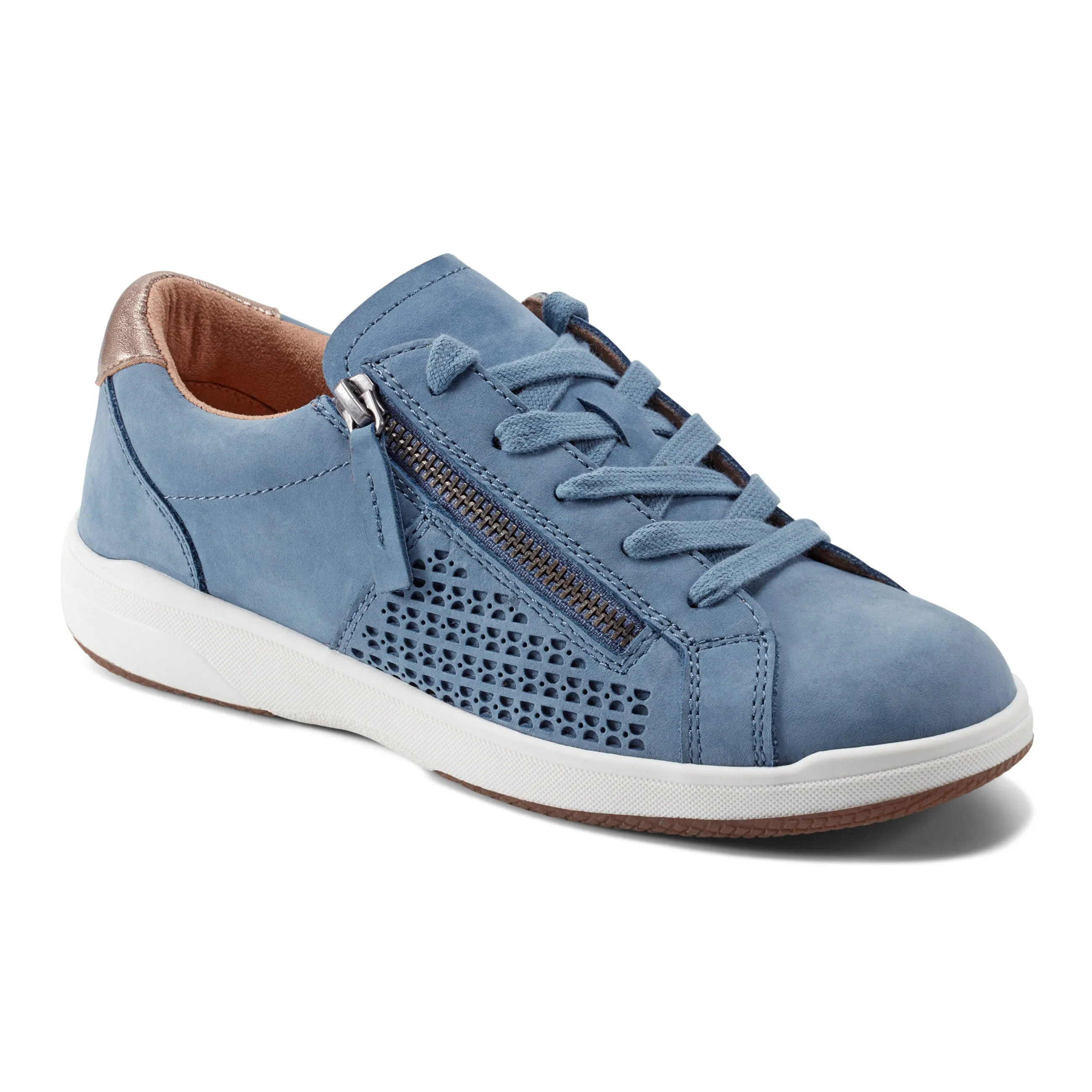 Netta Round Toe Casual Lace-up Sneakers Sun Glow Sweat Resistant Comfort Seekers