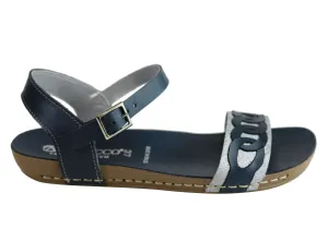 Stylish Andacco Corrie Womens Comfortable Leather Flat Sandals Made In Brazil