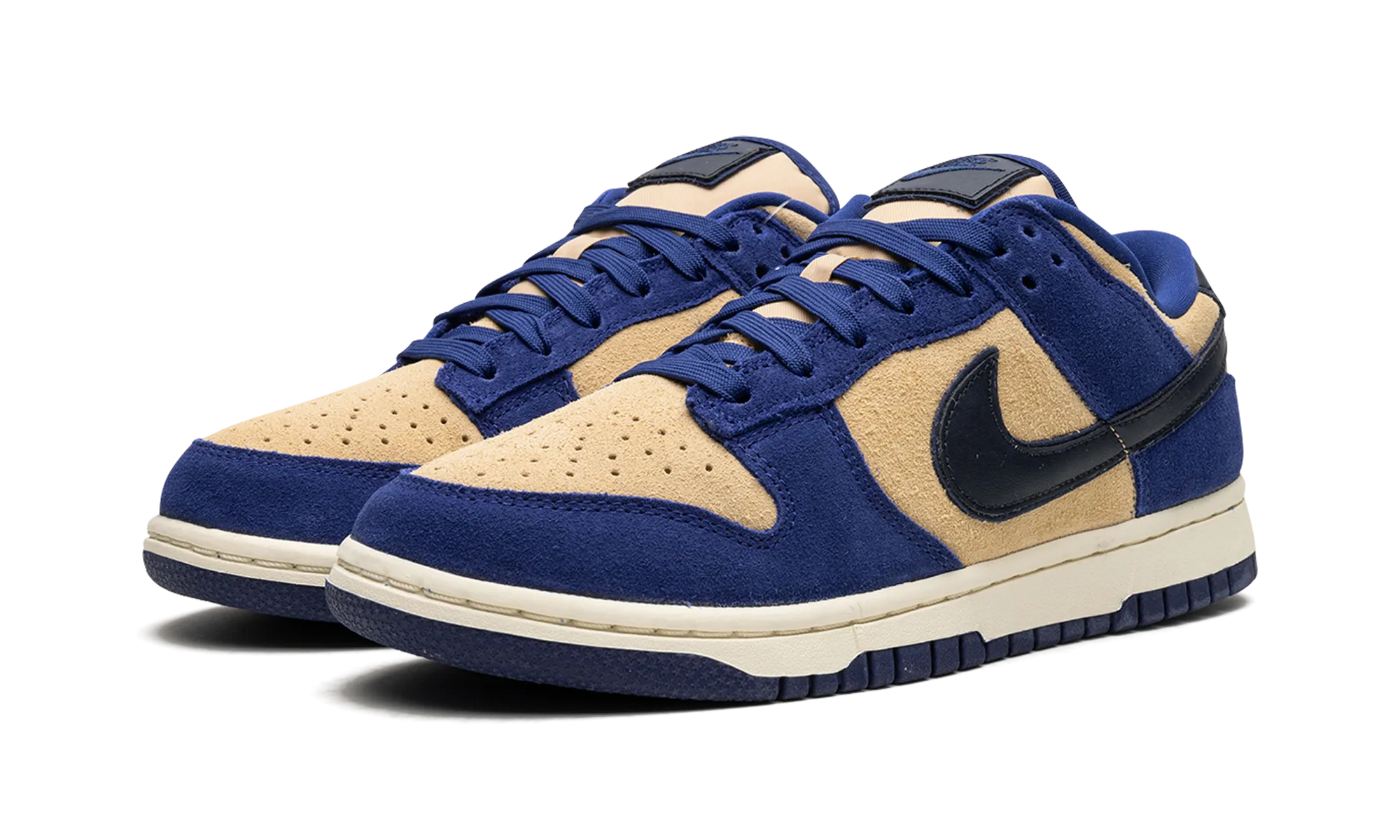 DUNK LO LX WMNS "Blue Suede" Street Fashioned LeatherMaterial